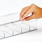 mDesign Plastic Divided First Aid Box Kit, 5 Sections/Hinge Lid, 2 Pack - Clear